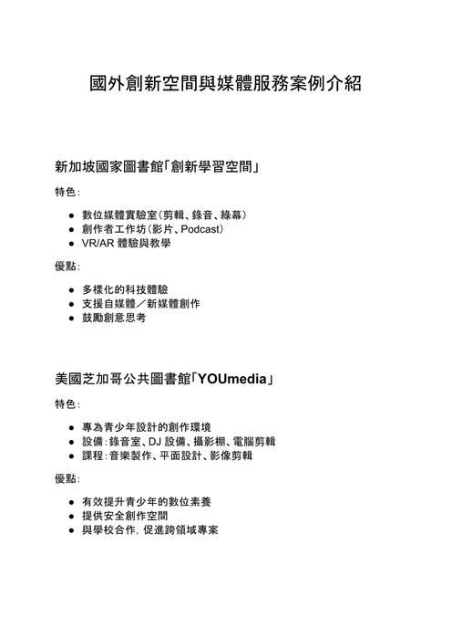 認識圖書館的創新空間與媒體服務